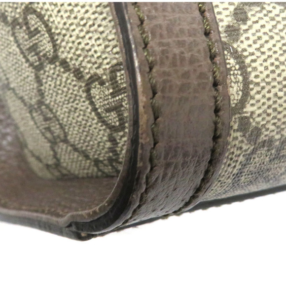 Gucci White Tote Bag Handbag Shoulder GG Supreme Strap - Picture 8 of 9